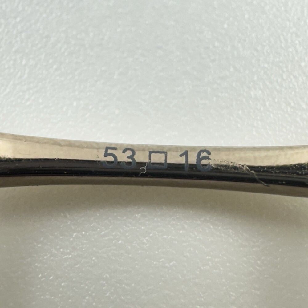 Jimmy Choo 52 WUB Women's Eyeglasses 53-16-130 Rectangle Metal Italy FRAME ONLY - Picture 15 of 15